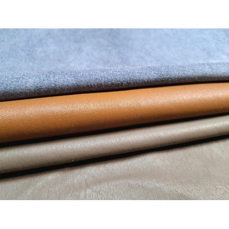 Lot de 3 peaux de cuir stretch - Cuir en Stock