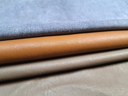 Lot de 3 peaux de cuir stretch - Cuir en Stock
