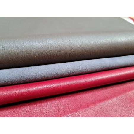 Lot de 3 peaux de cuir stretch - Cuir en Stock
