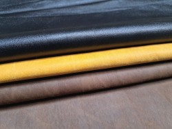 Lot de 3 peaux de cuir stretch - maroquinerie ou vêtement
