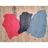 Lot de 3 peaux de cuir stretch - couleurs variées - Cuir en Stock