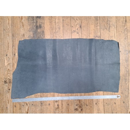 Peau de cuir de porc gris classique - maroquinerie - cuir en stock