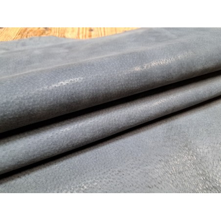 Peau de cuir de porc gris classique - maroquinerie - Cuir en stock