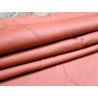 Peau de cuir de vache - ameublement - brique - Cuir en Stock