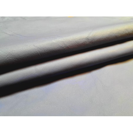 Peau de cuir de vache - ameublement - bleu pastel - cuir en stock