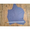 Peau de cuir de vache - ameublement - bleu pastel - Cuir en stock