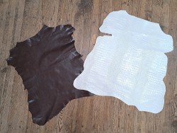 Lot de 2 peaux de cuir de chèvres - Bonne affaire - Cuir en Stock