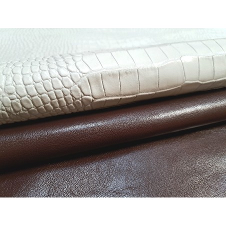 Lot de 2 peaux de cuir de chèvres - Bonne affaire - Cuir en Stock