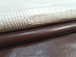 Lot de 2 peaux de cuir de chèvres - Bonne affaire - Cuir en Stock