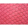 Peau de cuir de poisson Tilapia doré - Corail mat - Cuirenstock