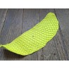 Peau de cuir de poisson tilapia - Jaune mat - Cuir en Stock