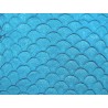 Peau de cuir de tilapia paillettes fines - Bleu - Cuirenstock
