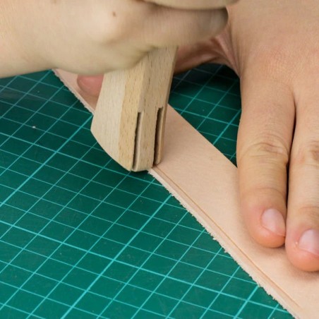 Plieuse manuelle en bois – Formoir pour marquer le cuir (1 mm, 2 mm, 3 mm)-cuirenstock