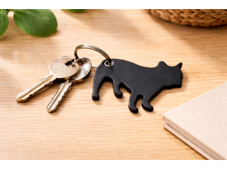 Porte-clés en cuir forme bouledogue - Maroquinerie - Cuir en Stock