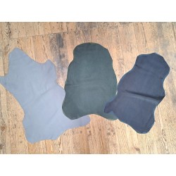 Lot de 3 peaux de cuir stretch - diverses couleurs - Cuir en Stock