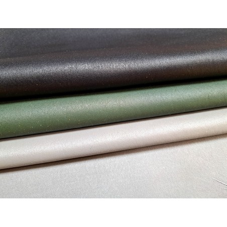 Lot de 3 peaux de cuir stretch - diverses couleurs - Cuir en Stock