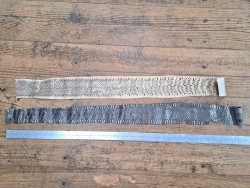 2 peaux de cuir de serpent - F - Cuir en Stock