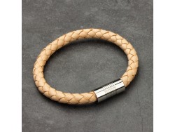 Attache magnétique pour bracelets - Nickelé - 8mmx22mm - Cuirenstock