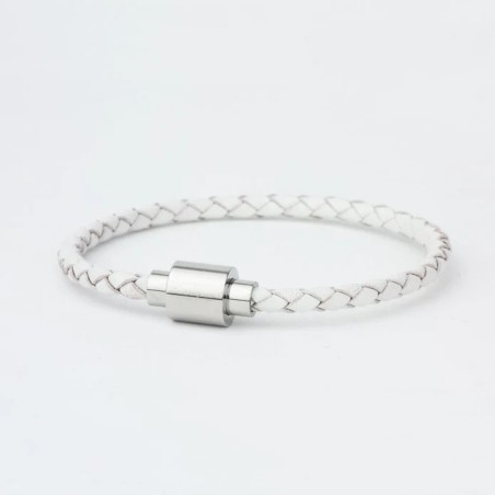 Attache magnétique T pour bracelets - Nickelé - 7mmx17mm - Cuirenstock