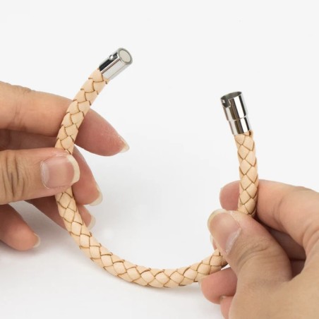 Attache magnétique pivotant T - Nickelé - 9mmx20mm - Cuirenstock