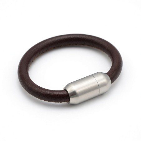 Attache magnétique capsule - Nickelé - 5mmx19mm - Cuirenstock