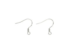 Lot de 2 crochets de Boucles d’Oreilles - Nickelé - Cuirenstock