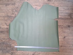 Morceau de cuir de veau ferme - Vert pastel -B