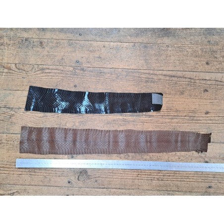 2 peaux de cuir de serpent - A - Cuir en Stock