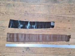 2 peaux de cuir de serpent - A - Cuir en Stock