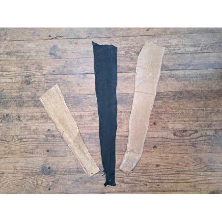 3 peaux uniques - Saumon - A - Cuir en Stock