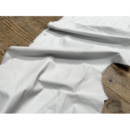 Flanc de vache – Cuir blanc mastic mat – Tannage minéral – Souple & élastique - 2ᵉ choix - Cuir en Stock
