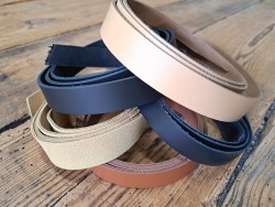 5 bandes de cuir classique ou à effet - 2ème choix
