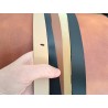 5 bandes de cuir classique ou à effet - 2ème choix