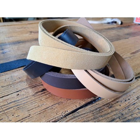 5 bandes de cuir classique ou à effet - 2ème choix