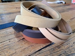 5 bandes de cuir classique ou à effet - 2ème choix