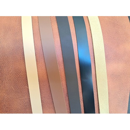 5 bandes de cuir classique ou à effet - 2ème choix