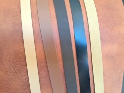 5 bandes de cuir classique ou à effet - 2ème choix
