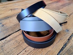 5 bandes de cuir classique ou à effet - 2ème choix