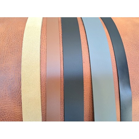 5 bandes de cuir classique ou à effet - 2ème choix