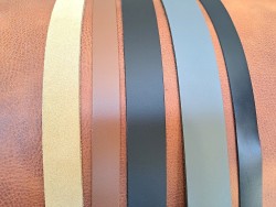 5 bandes de cuir classique ou à effet - 2ème choix