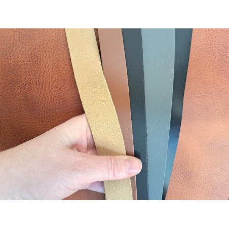 5 bandes de cuir classique ou à effet - 2ème choix