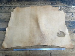 Collet de vache, cuir tannage végétal, choix écart N° A, Cuir en Stock