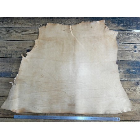 Collet de vache, cuir tannage végétal, choix écart N° B, Cuir en Stock
