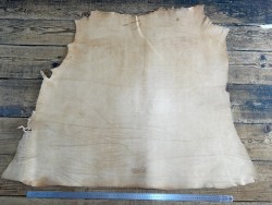 Collet de vache, cuir tannage végétal, choix écart N° B, Cuir en Stock