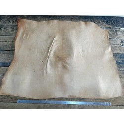 Collet de vache, cuir tannage végétal, choix écart N° C, Cuir en Stock