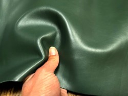 demi peau de cuir de veau - vert anglais - cuirenstock