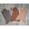 Lot de 3 peaux de cuir stretch - diverses couleurs - Cuir en Stock