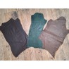 Lot de 3 peaux de cuir stretch - diverses couleurs - Cuir en Stock