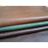 Lot de 3 peaux de cuir stretch - diverses couleurs - Cuir en Stock