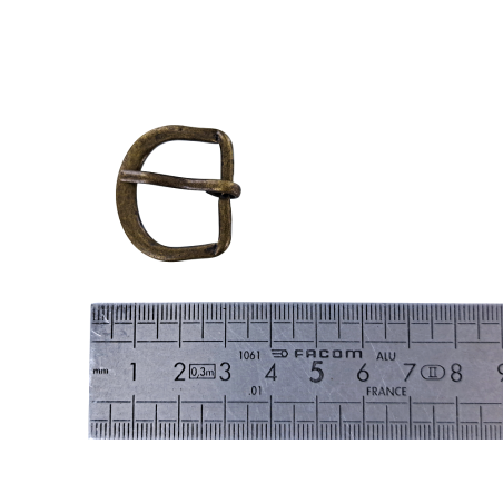 Boucle rectangulaire - bronze - 20 mm - ceinture - bouclerie - accessoires - cuir en stock